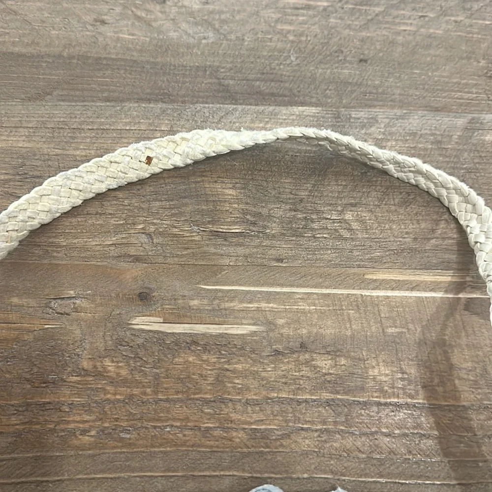 Shelly Litvak Rare cowhide shoulder bag original silver and turquoise detail - Picture 10 of 10